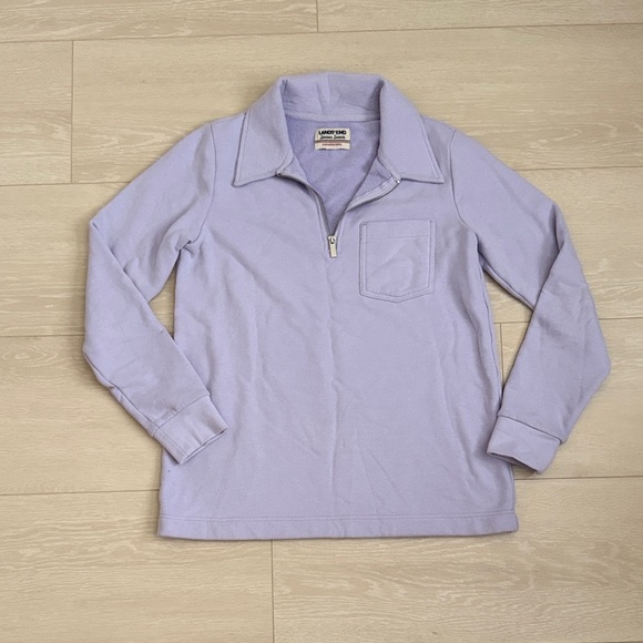 Lands' End Tops - 3/$10 Lands' End Lavender Serious Sweats Pullover